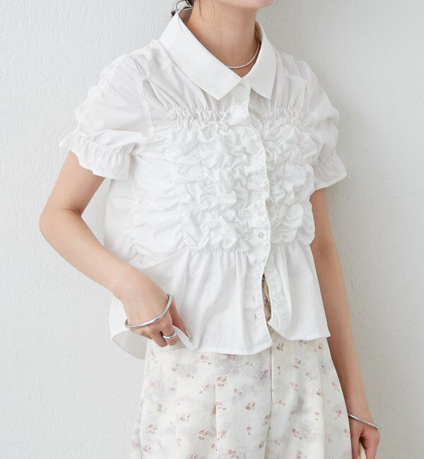  「シャーリングシェイプシャツ」|シャツ・ブラウス|