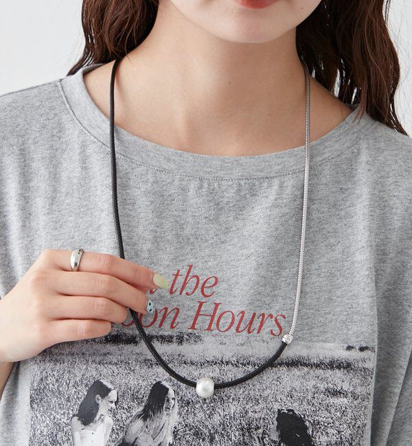  「Lara MIXロングネックレス」|リング|