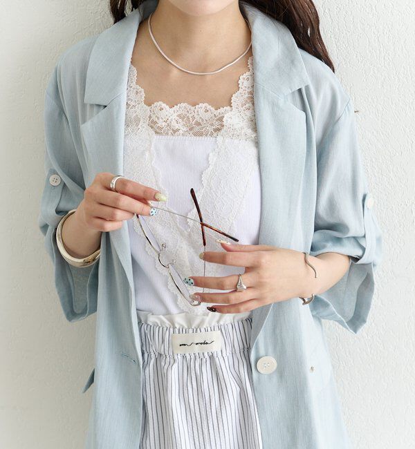  「シアー半袖ジャケット」|その他|