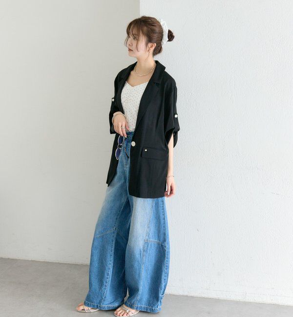  「シアー半袖ジャケット」|その他|