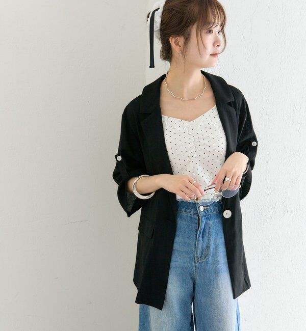  「シアー半袖ジャケット」|その他|