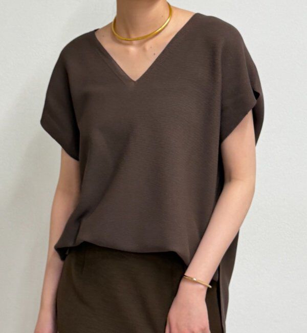  「ガーターフレンチニット」|ニット・セーター|ブラウン