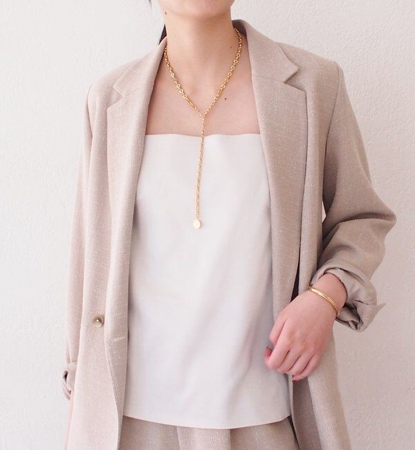  「【Atelier N5/アトリエヌメロサンク】サテンキャミ」|シャツ・ブラウス|