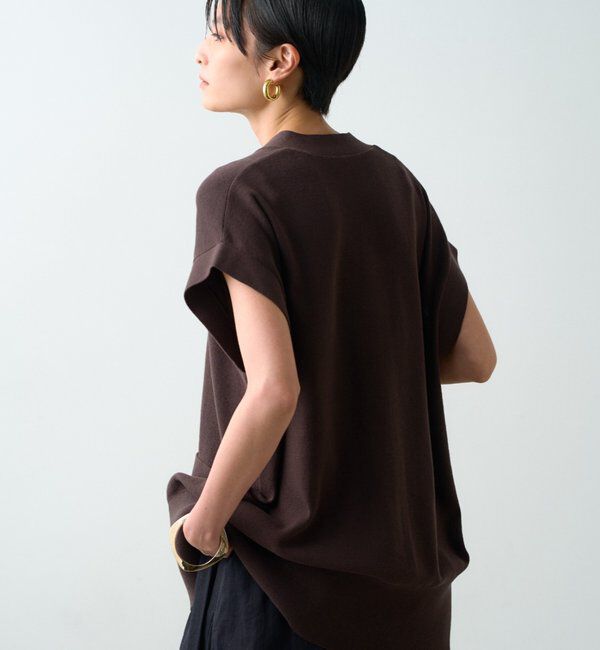  「ツイストボタンフレンチニットカーデ」|ニット・セーター|