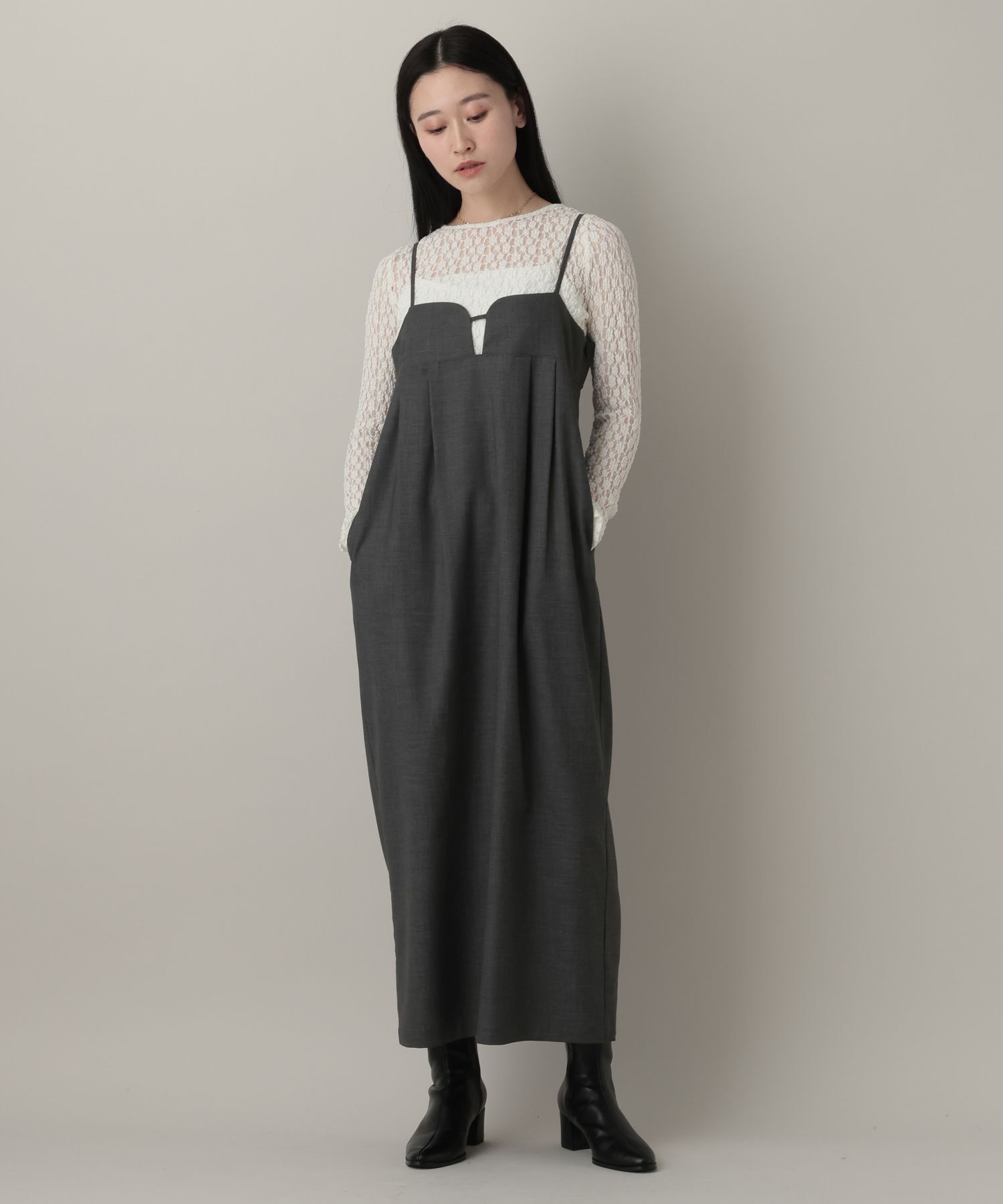 A part by 「コクーンキャミワンピース」|ワンピース|