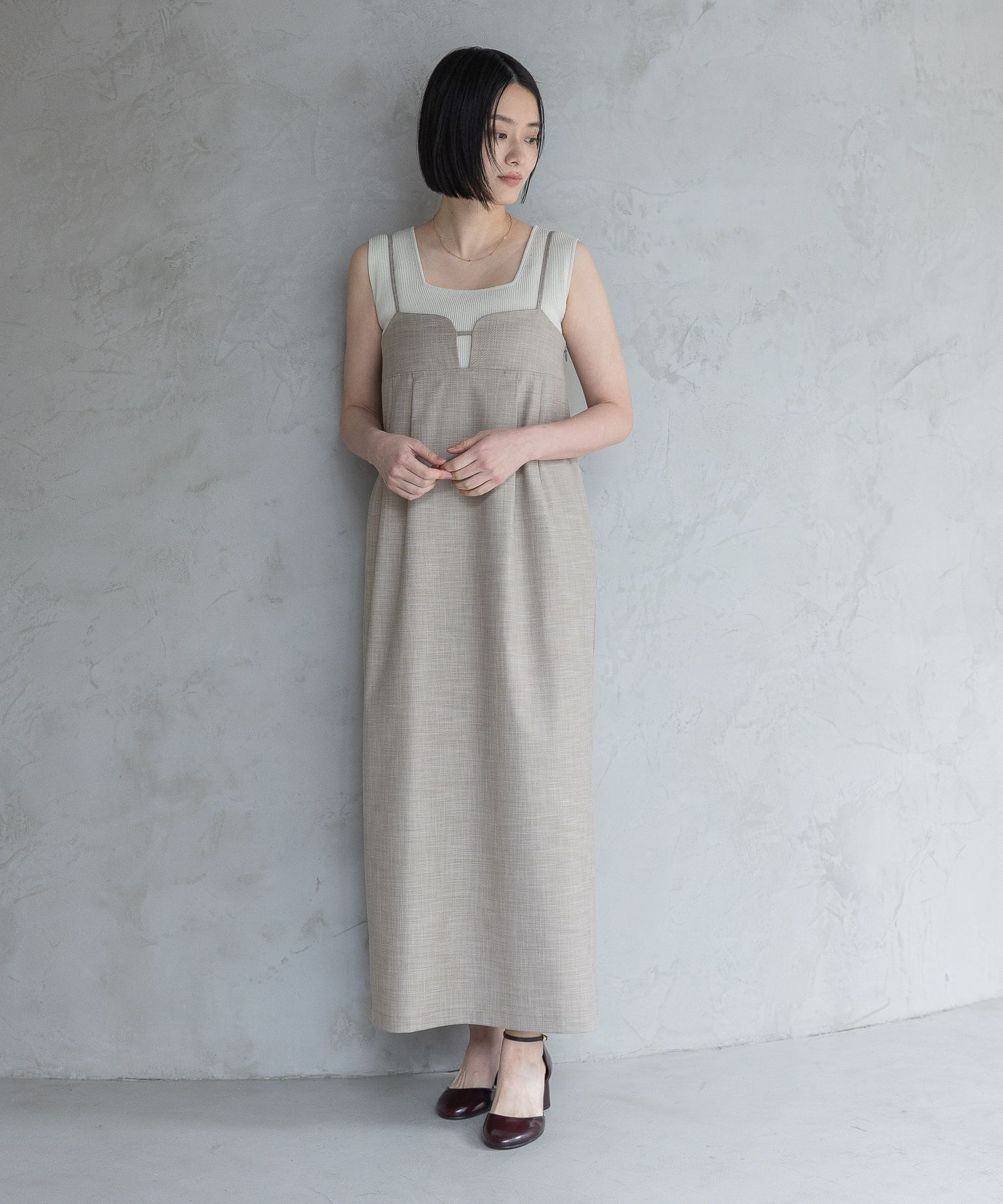 A part by 「コクーンキャミワンピース」|ワンピース|ベージュ