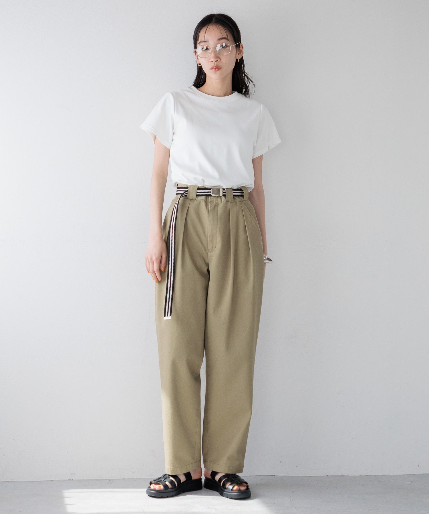 LOWRYS FARM「フライスチビＴシャツＳＳ 111954」|Tシャツ・カットソー|