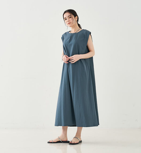 collex「ノースリーブカットソーワンピース」|ワンピース|ブルーグレー