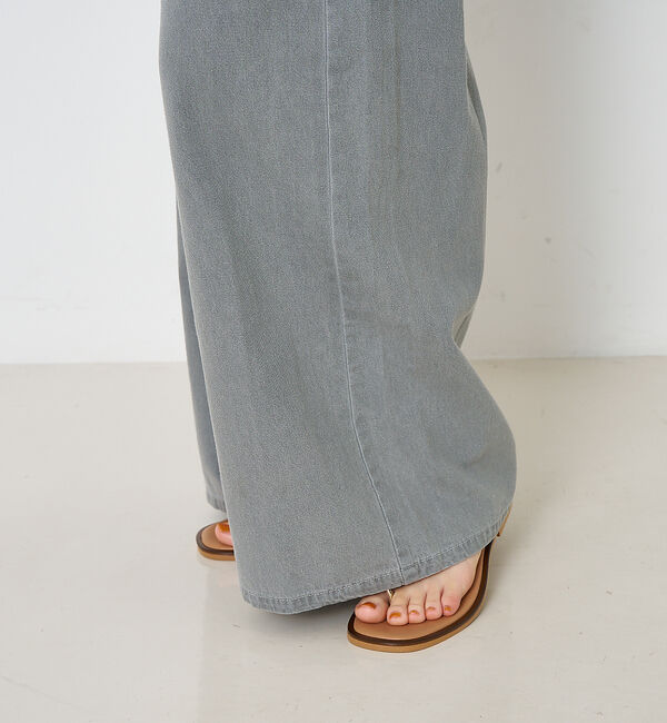 collex「タックウエストデニムパンツ」|デニム|