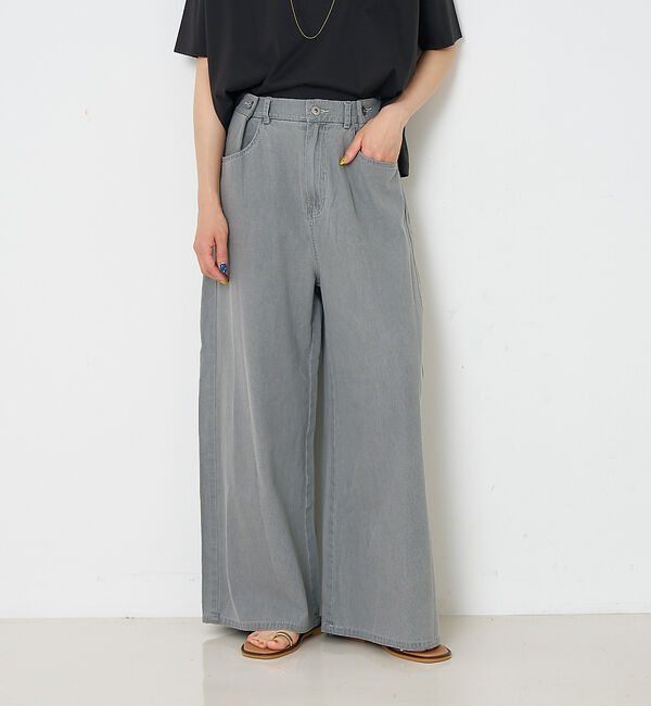 collex「タックウエストデニムパンツ」|デニム|