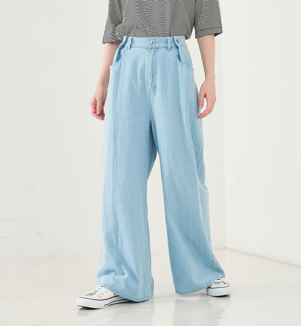 collex「タックウエストデニムパンツ」|デニム|