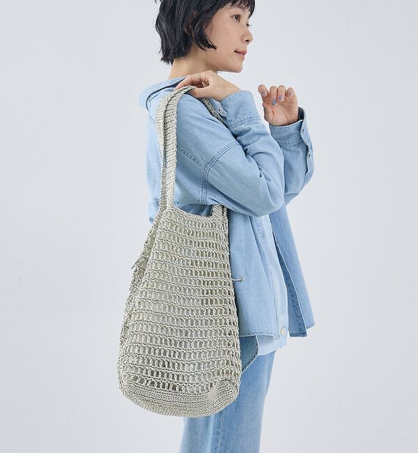 collex「【ANANS】LARGE クロシェトートバッグ【予約】」|エコバッグ|ゴールド