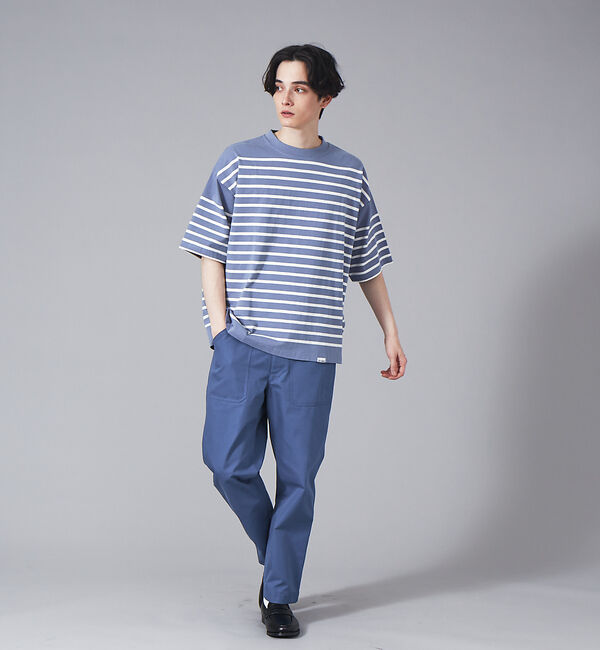 ABAHOUSE「【MONTKEMMEL / モンケメル】別注 ボーダー オーバーサイズ クルーネ」|Tシャツ・カットソー|