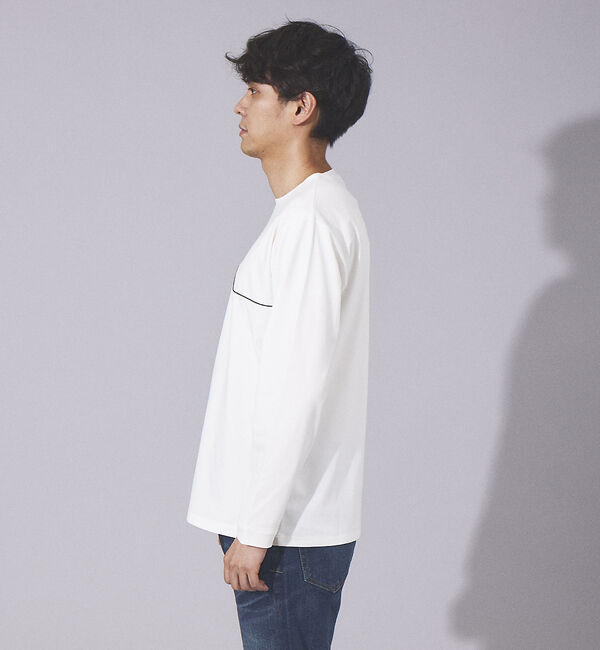ABAHOUSE「【フロントパイピング】ロングスリーブ Tシャツ」|Tシャツ・カットソー|