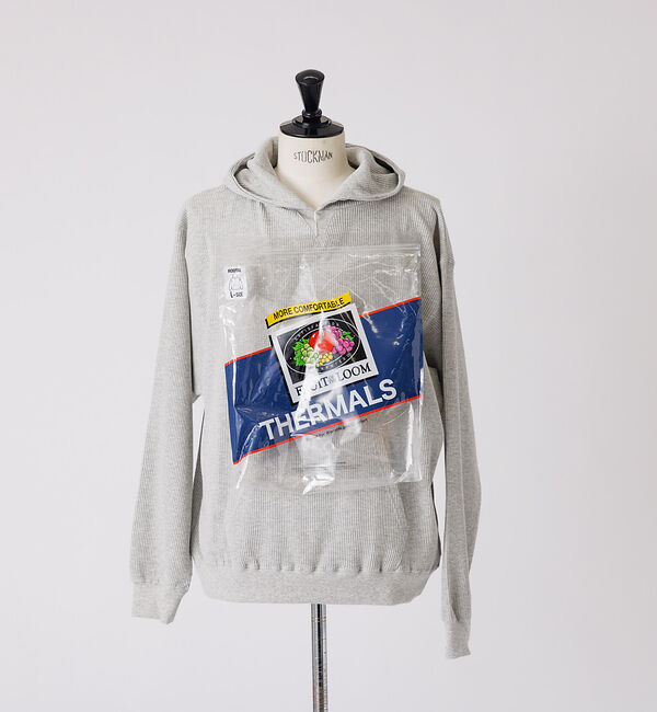 ABAHOUSE「【FRUIT OF THE LOOM/フルーツオブザルーム】FTL サーマルフー」|パーカー|グレー