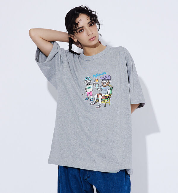 ABAHOUSE「【NANGA/ナンガ】ECOHYBRID イラストレーターTシャツシリーズ/HI」|Tシャツ・カットソー|グレー系その他2