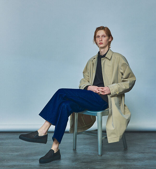 alfredoBANNISTER「【MASTER KICKS】厚底シャークソール レザー メッシュ型押し スリッポ」|スニーカー|