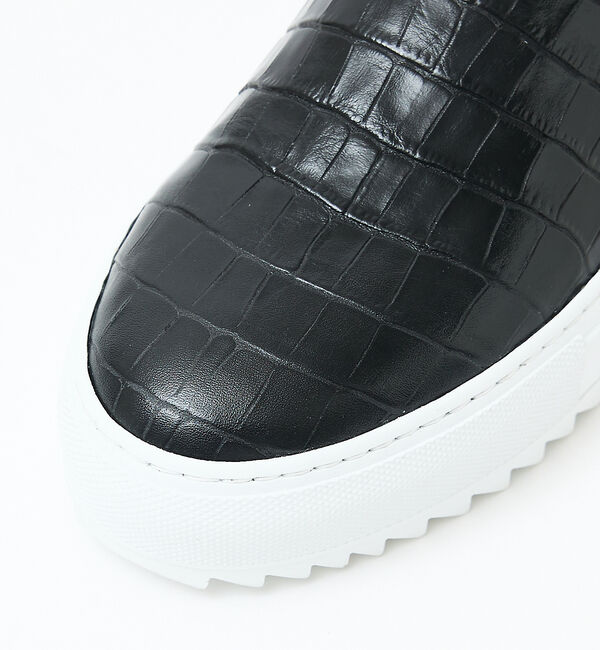 alfredoBANNISTER「【Margome sole】シャークソール クロコダイル柄 レザー スニーカー」|スニーカー|