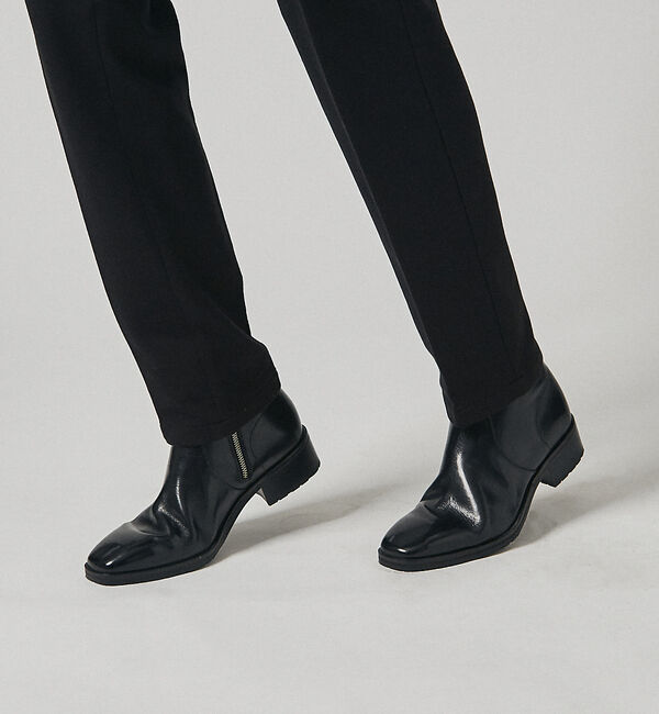 alfredoBANNISTER「スクエア サイドジップ ブーツ」|ショートブーツ|