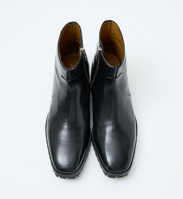 alfredoBANNISTER「スクエア サイドジップ ブーツ」|ショートブーツ|