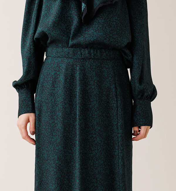 Rouge vif「【セットアップ対応】フラワープリントフリルスカート」|スカート|