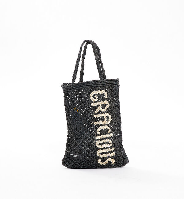 Rouge vif「【SONIA BENGAL】レタートートバッグ / ミニバッグ / ハンドメイド」|ハンドバッグ|ブラック