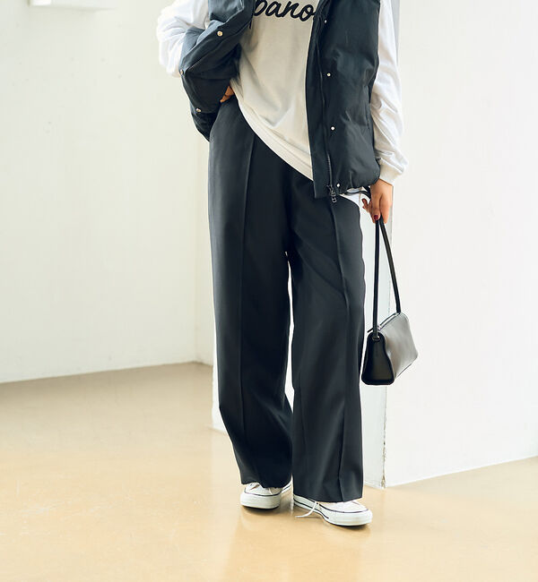 Rouge vif「ウールライクイージーストレートパンツ」|その他|