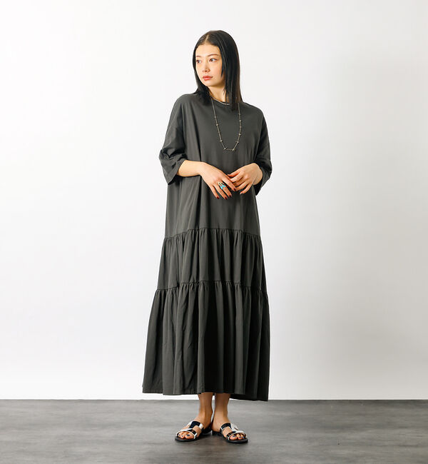 Rouge vif「【MICA&DEAL/マイカアンドディール】tired cut ops　ギャザー」|ワンピース|