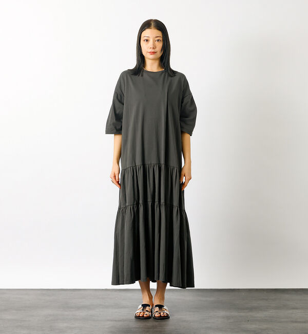 Rouge vif「【MICA&DEAL/マイカアンドディール】tired cut ops　ギャザー」|ワンピース|