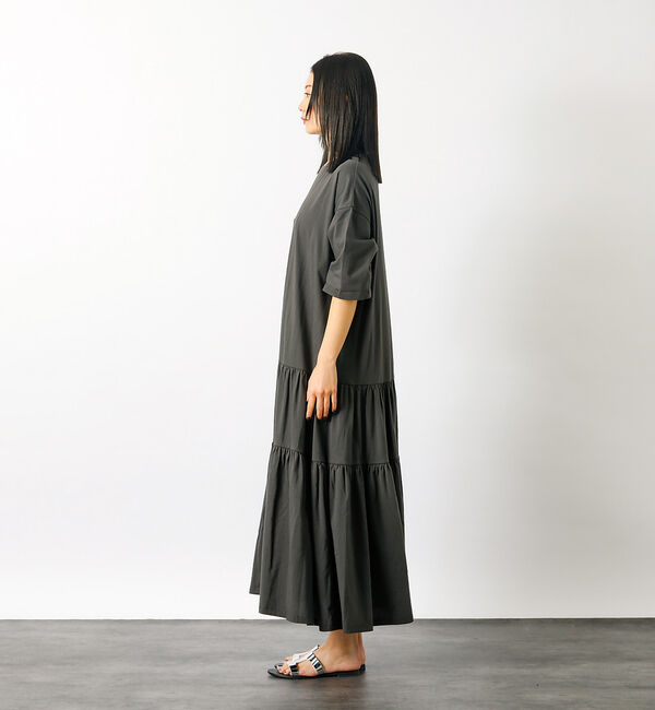 Rouge vif「【MICA&DEAL/マイカアンドディール】tired cut ops　ギャザー」|ワンピース|