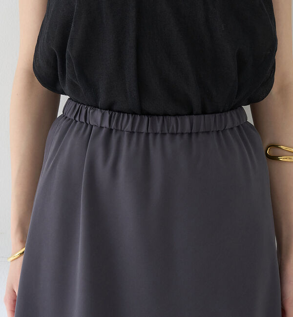 Rouge vif「ヴィンテージライクキュプラバイヤスロングスカート」|スカート|