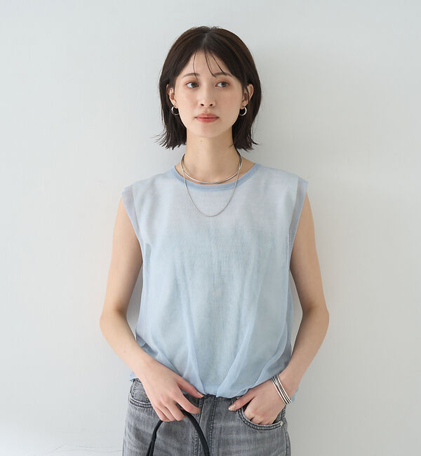 Rouge vif「レイヤードニットプルオーバーTシャツ」|ニット・セーター|