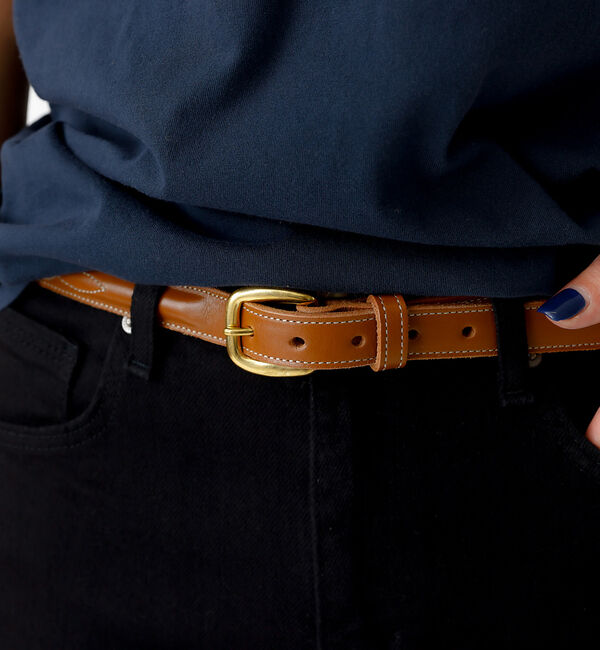 Rouge vif「【TORY LEATHER / トリーレザー】2376 3/4 BRIDLE L」|ベルト|キャメル