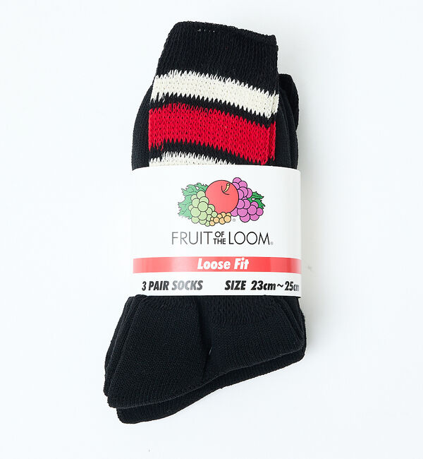 Rouge vif「【FRUIT OF THE LOOM/フルーツ・オブ・ザ・ルーム】【3足セット】」|ソックス|