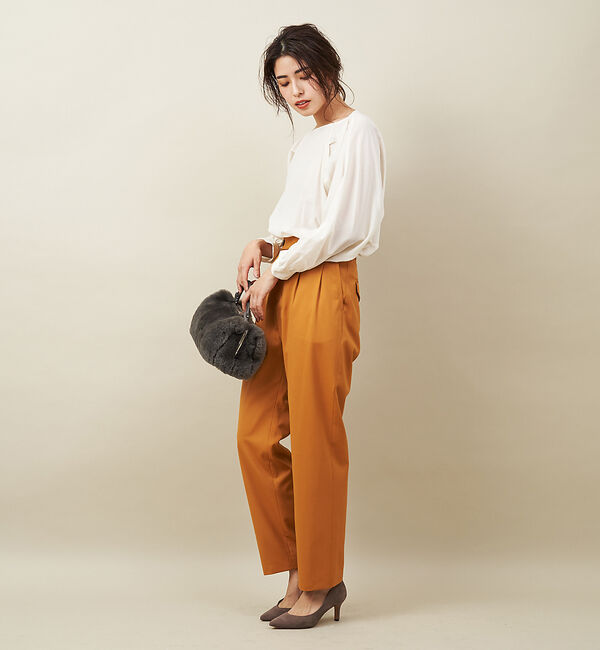 qualite「ウールギャバ2タックパンツ」|その他|