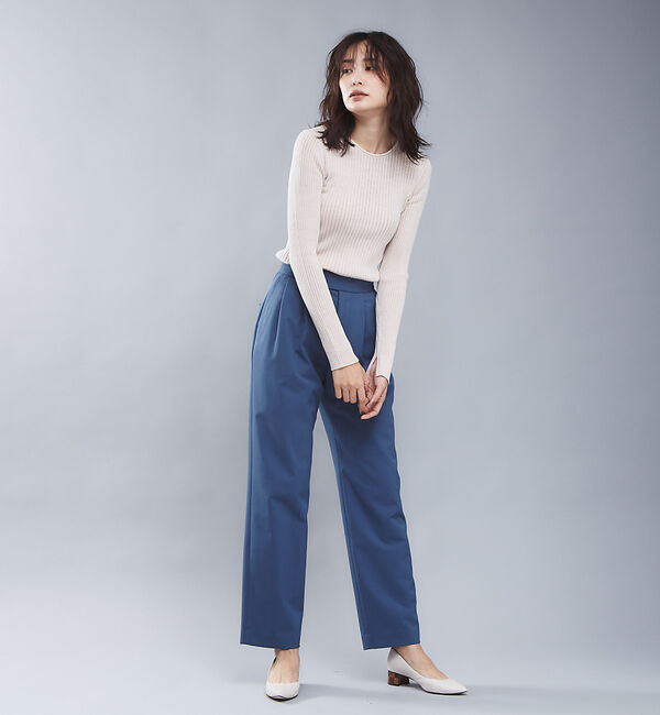 qualite「ウールギャバ2タックパンツ」|その他|