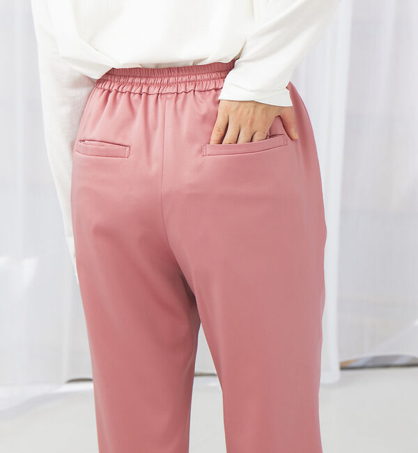 qualite「サテンストレートイージーパンツ」|その他|