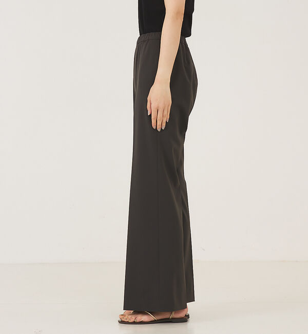 qualite「ストレッチセンタープレスフレアパンツ」|その他|