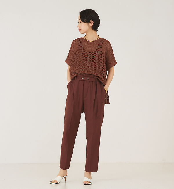 qualite「オックスストレッチベルトパンツ」|その他|