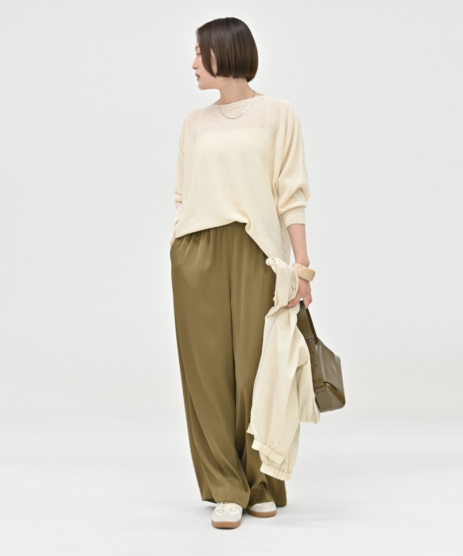 qualite「【大人気アイテムが進化して新登場！】camifine ニットプルオーバー」|Tシャツ・カットソー|