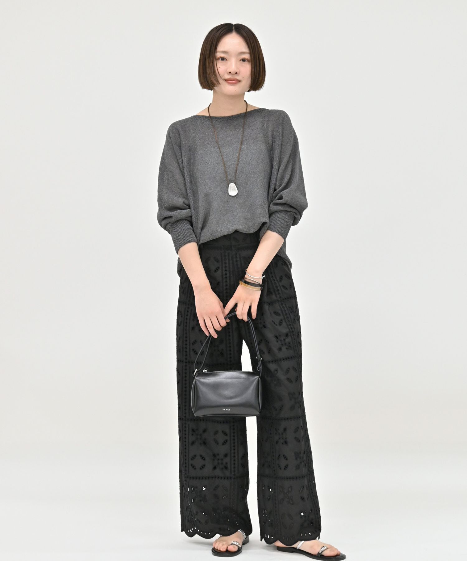 qualite「【大人気アイテムが進化して新登場！】camifine ニットプルオーバー」|Tシャツ・カットソー|