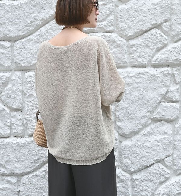 qualite「【大人気アイテムが進化して新登場！】camifine ニットプルオーバー」|Tシャツ・カットソー|