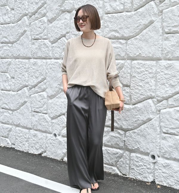 qualite「【大人気アイテムが進化して新登場！】camifine ニットプルオーバー」|Tシャツ・カットソー|