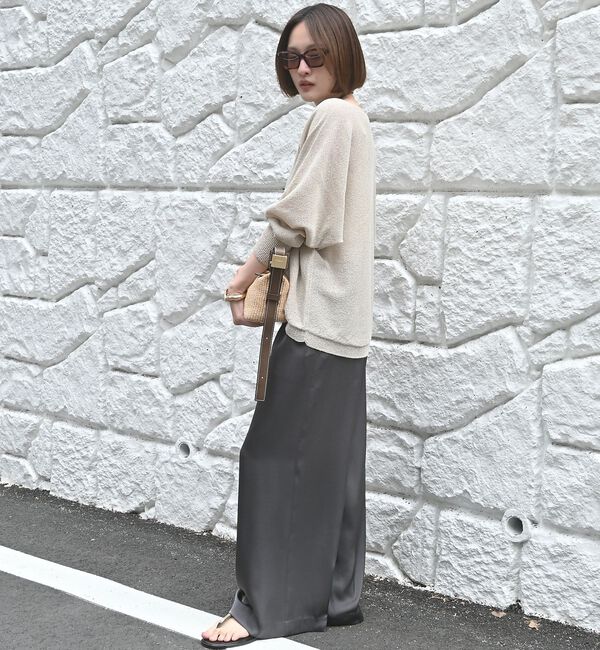 qualite「【大人気アイテムが進化して新登場！】camifine ニットプルオーバー」|Tシャツ・カットソー|