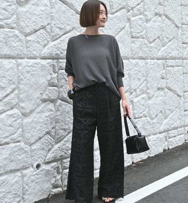 qualite「【大人気アイテムが進化して新登場！】camifine ニットプルオーバー」|Tシャツ・カットソー|