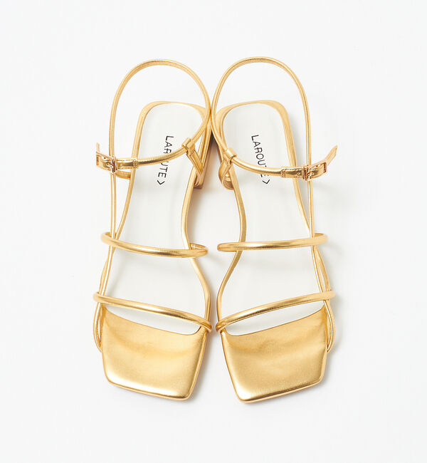 AU BANNISTER「【LAROUTE】細線サンダル」|サンダル|