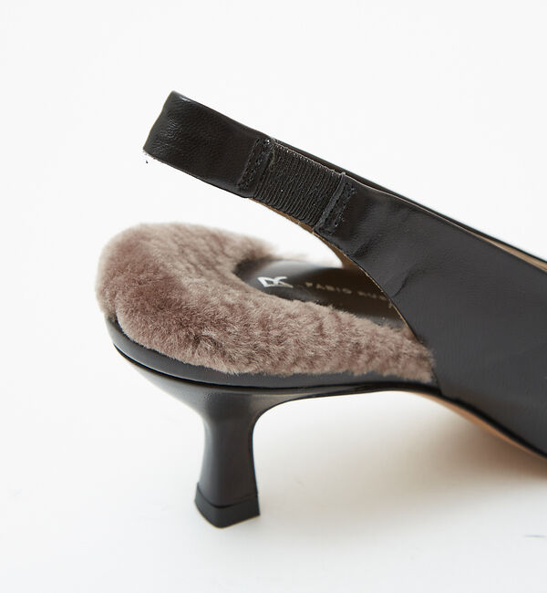 AU BANNISTER「●FABIO RUSCONI スリングバックファーミュール」|パンプス|