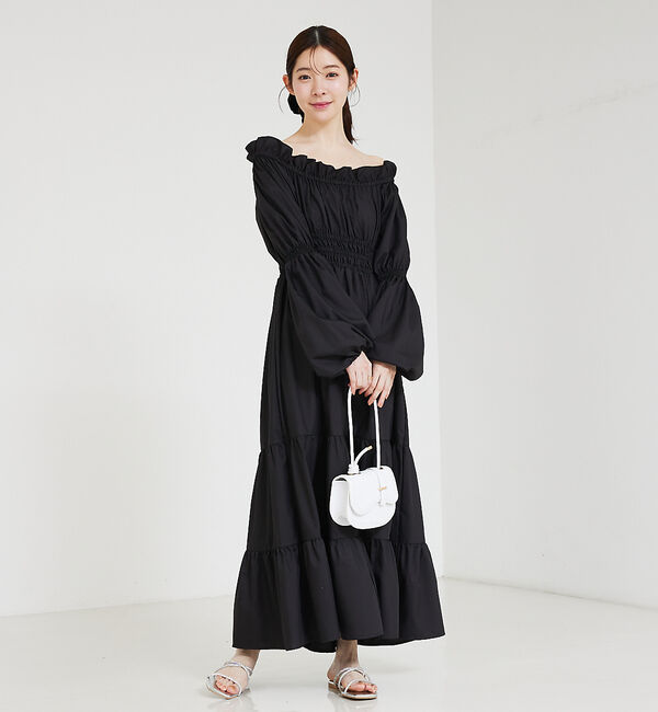 SELFIST「2wayオフショルティアードワンピース」|ワンピース|