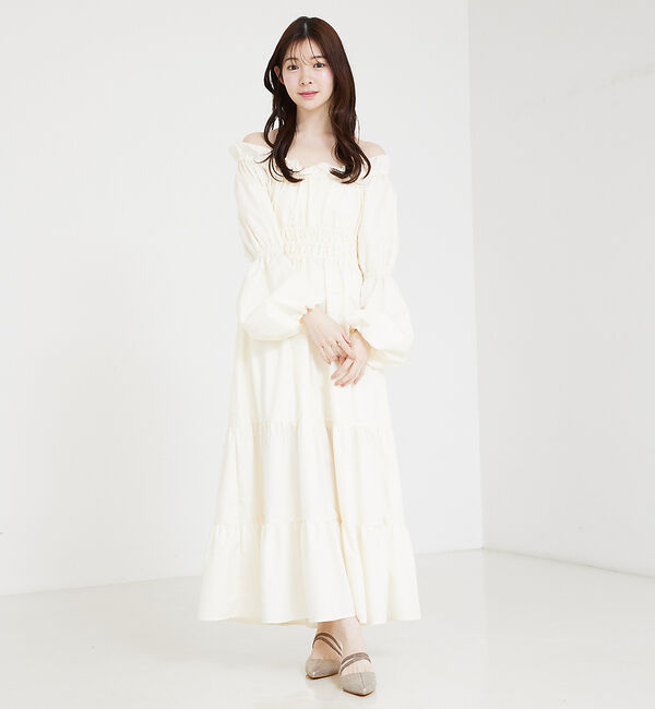 SELFIST「2wayオフショルティアードワンピース」|ワンピース|