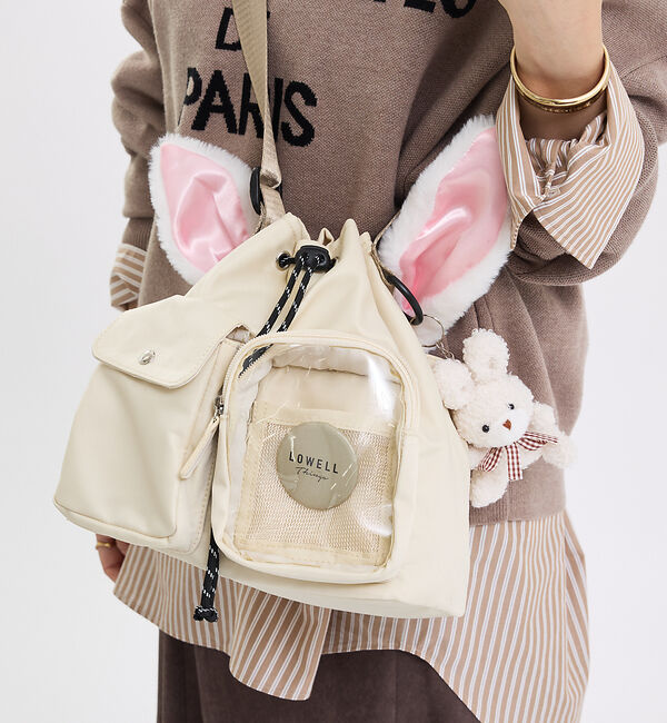 LOWELL things「【再入荷】オシゴト/巾着ショルダーバッグ【推し活】」|ショルダー・メッセンジャー|